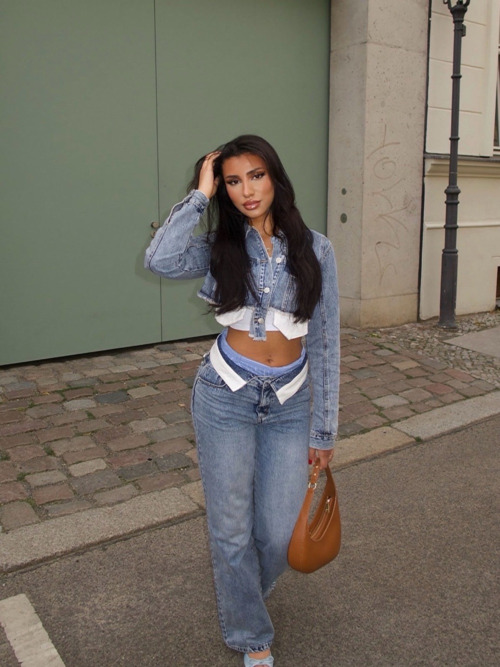 Fashion Nova Light Blue Straight-Leg Jeans